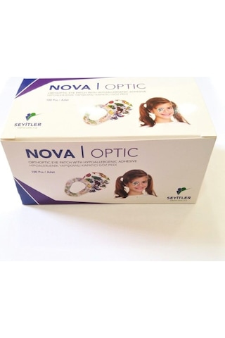 Nova Optik Renkli Desenli Göz Kapama Bandı Pedi 100 Adet