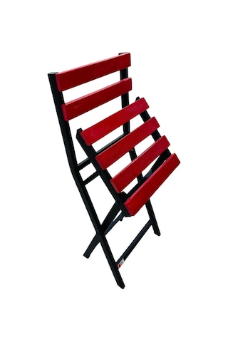 Balkon Bahçe Mutfak Bistro Set Katlanır Masa-sandalye 1 Adet Kırmızı
