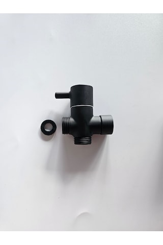 Pirinç Yarım Parmak Siyah Robot Duş Yönlendiricisi Siyah