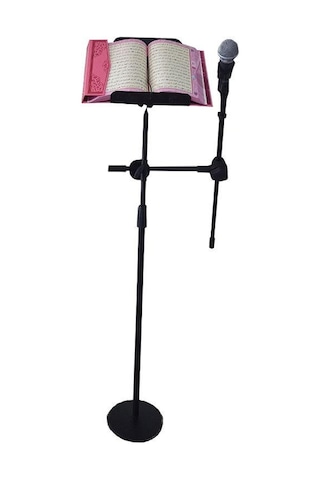 Minber Hutbe Kürsüsü ve Mikrofonluk Mikrofonlu Nota Sehpası