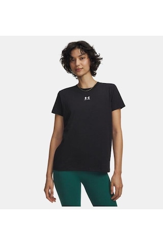 Under Armour Rival Core Short Sleeve Kadın T-shirt-31804 Siyah