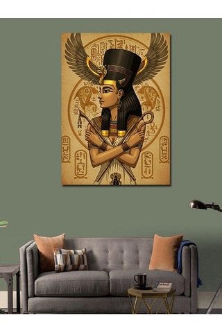 Kanvas Tablo Antik Mısır Kraliçesi Nefertiti 100cmx140cm