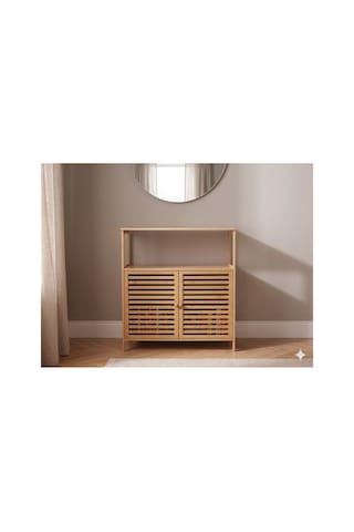 Yıldıray Metal Bambu 2 Kapaklı Raflı Düzenleyici Organizer Bej