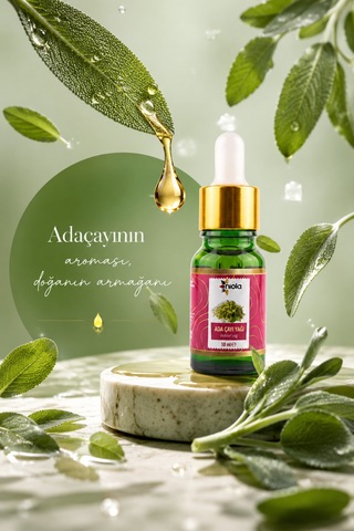 Ada Çayı Yağı 10 Ml - Adaçayı Bitkisel Bakım Yağı - 915183050