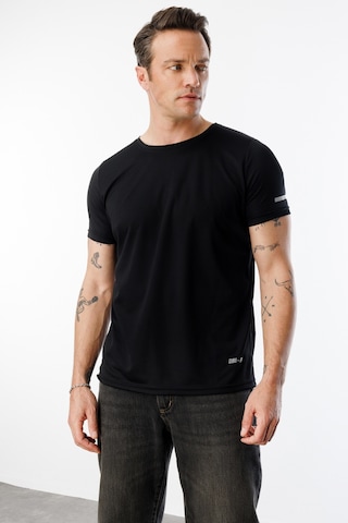 Erkek Nem Emici Hızlı Kuruma Atletik Teknik Performans Spor T-shirt Drıfıt-kısakolnew Siyah