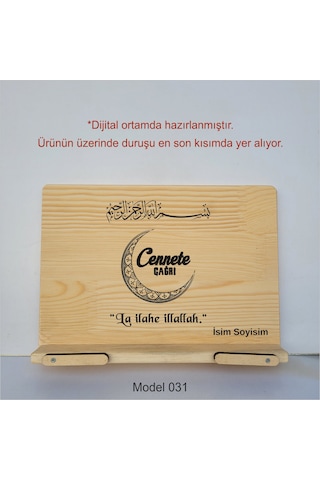 Münzevi Masaüstü Ahşap Rahle/tablet/kitap Tutucu-model0031