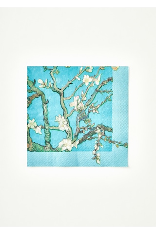 Bella Maison Van Gogh Almond Blossom 40'lı Kağıt Peçete Turkuaz 33x33 Cm