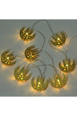 Ramazan Kandili 2 Pilli Led 2 Metre Süsleme Dekor Işık 10c