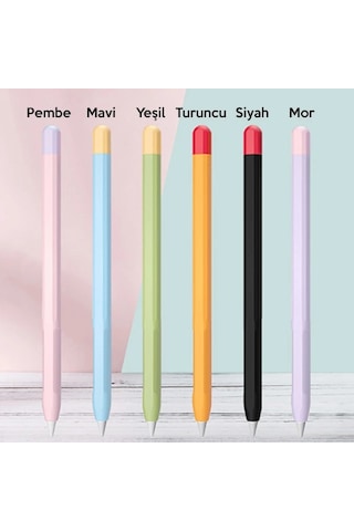Ally Apple, Uyumlu Pencil 2 İçin Koruyucu Kaymaz Silikon Kılıf- 5775