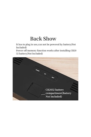 Tenfowee Renkli Led Dijital Alarm Saat - Sıcaklık, Tarih, Hafta Günü Gösterimi, Güneş Işığı Sensörlü, 12/24 Saat Formatı, Ev Ofis Kullanıma Uygun Turuncu Yeşil