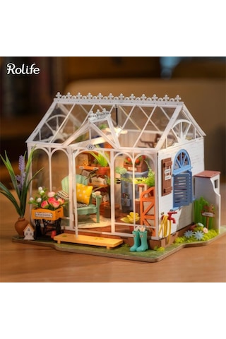 Rolife Dg163 Rüya Gibi Bahçe Evi Dreamy Garden House Dıy Minyatür Maket Model Seti Mini Dollhouse 3d Model Kit Detaylı Dekoratif Hobi Seti 3d Puzzle Tiny House