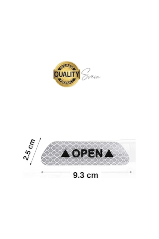 Oto Sticker Yan Kapı İkaz Open Reflektörlü Yapıştırma Oto Aksesuar Binek Ticari İz Bırakmaz