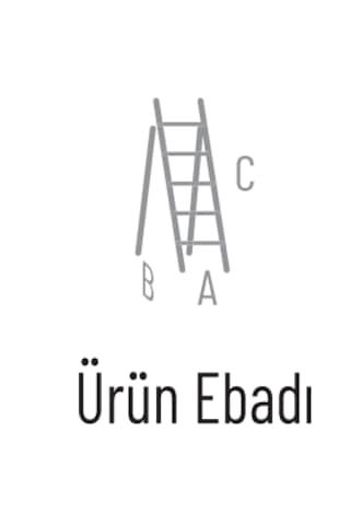 Saraylı Pratik Metal 2'li Siyah Merdiven Hardy