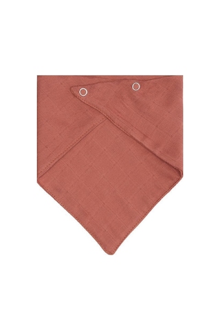 3Baby 6 Adet Organik Pamuk Çift Katlı İki Çıtçıtlı Müslin Bebek Fular - Salya Önlük Çok Renkli