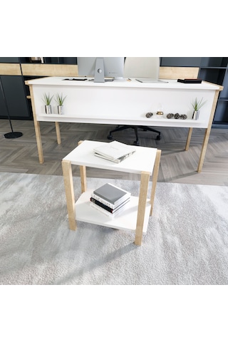 Lagomood Zenith Sehpa Meşe Beyaz