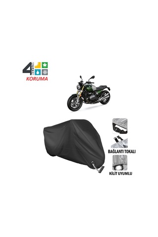 Bmw Yeni R 12 Ninet 2024 Model Branda Motosiklet Brandası Bağlantı,kilit Uyumlu Siyah