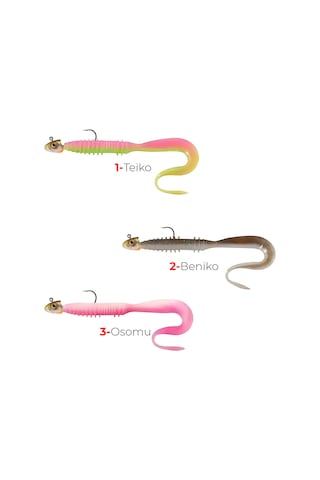 Avlivari Balzer Shirasu Haruto Snake 6cm 8 Gr Balık Kafa Jigheadli Silikon Yem-10331