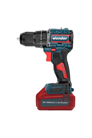 Wonder WAM26S4 20V 4.0AH Li-ion Çift Akülü Kömürsüz Darbeli Matkap