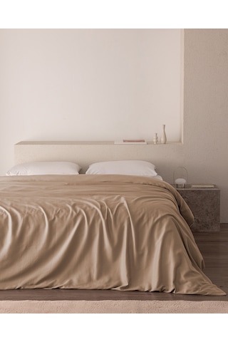 Madame Coco Ciel Çift Kişilik %100 Pamuk Saten Nevresim - Bej 8684427182505 Ekru