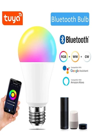 A+ 9watt Rgb+cct App Wifi Kontrollü Tuya Destekli Led Lamba 2700/ RGB