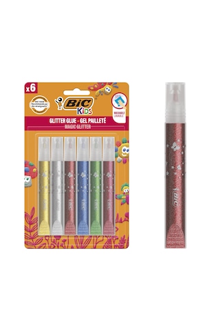 Bic Simli Yapıştırıcı Metalik 6 Renk