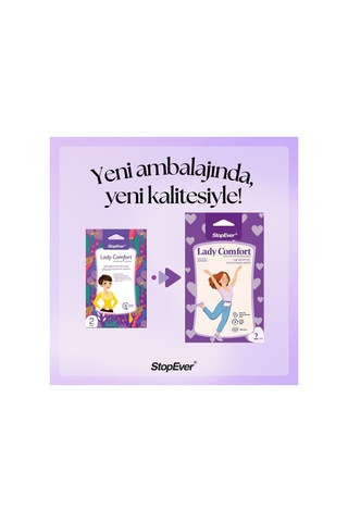 Lady Comfort Regl Ağrılarına Karş Isıtıcı Ped 2 Li Paket 2 X 2