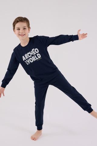Rolypoly Erkek Çocuk Lacivert Pijama Takımı Rp3684-c-v2