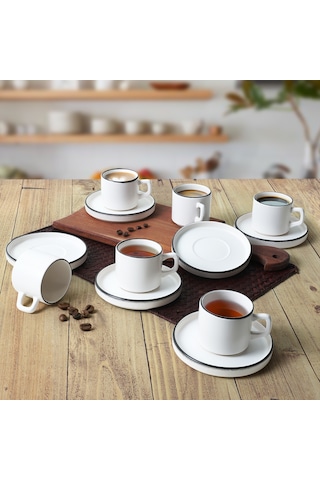 Simply Stackable Çay Takımı 12 Parça 6 Kişilik 19985 Beyaz