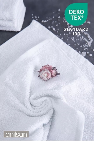 10'lu Büyük Banyo Havlusu - 90x150 Cm, 650gr, %100pamuk, Spa Ve Otel Havlusu, Günlük Kullanıma Uygun Beyaz