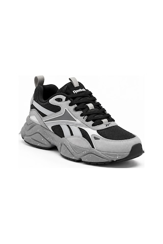 Reebok Charge Run Kalın Taban Fileli Sneaker Erkek Spor Günlük Ayakkabı Koyu Gri - Siyah