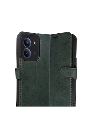 Xiaomi Redmi 15c 4g Kılıf Deri Deluxe Cüzdanlı Kapaklı Case Yeşil