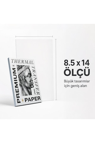 Radiant Colors Premium Termal Dövme Transfer Kağıdı 100 Lü 8.5x14