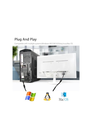 Displayport To Vga Çevirici Dönüştürücü Laptop Tv Monitör Bağlama