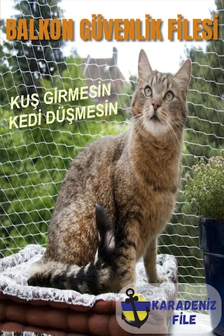 Balkon Filesi 3 X 15 Kuş Filesi, Kedi Filesi, Kuş Ağı, Kuş Önleme Filesi