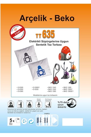 Elektrikli Süpürge Sentetik Toz Torbası - 20 Adet - Siyah Plastik - Arçelik - Beko - Modelleri İle Uyumlu Ürünler Açıklamada Sku: Smg8690010241962