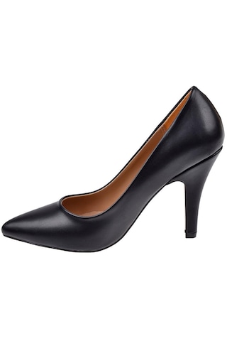 Pullman 10 Cm Topuklu Kadın Ayakkabı Stiletto Mak-437 Siyah