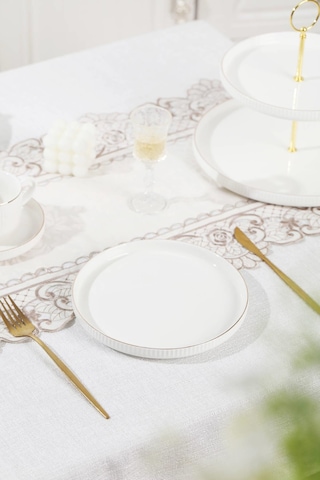 Acar Sierra 6 Kişilik 20 Parça Brunch Seti - Gold