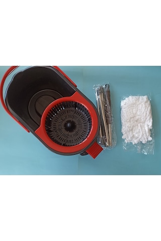 Proff Starex Pedallı Vileda Temizlik Seti Pedallı Kova Sap Mafsallı Kapak Mikrofiber Mop Set