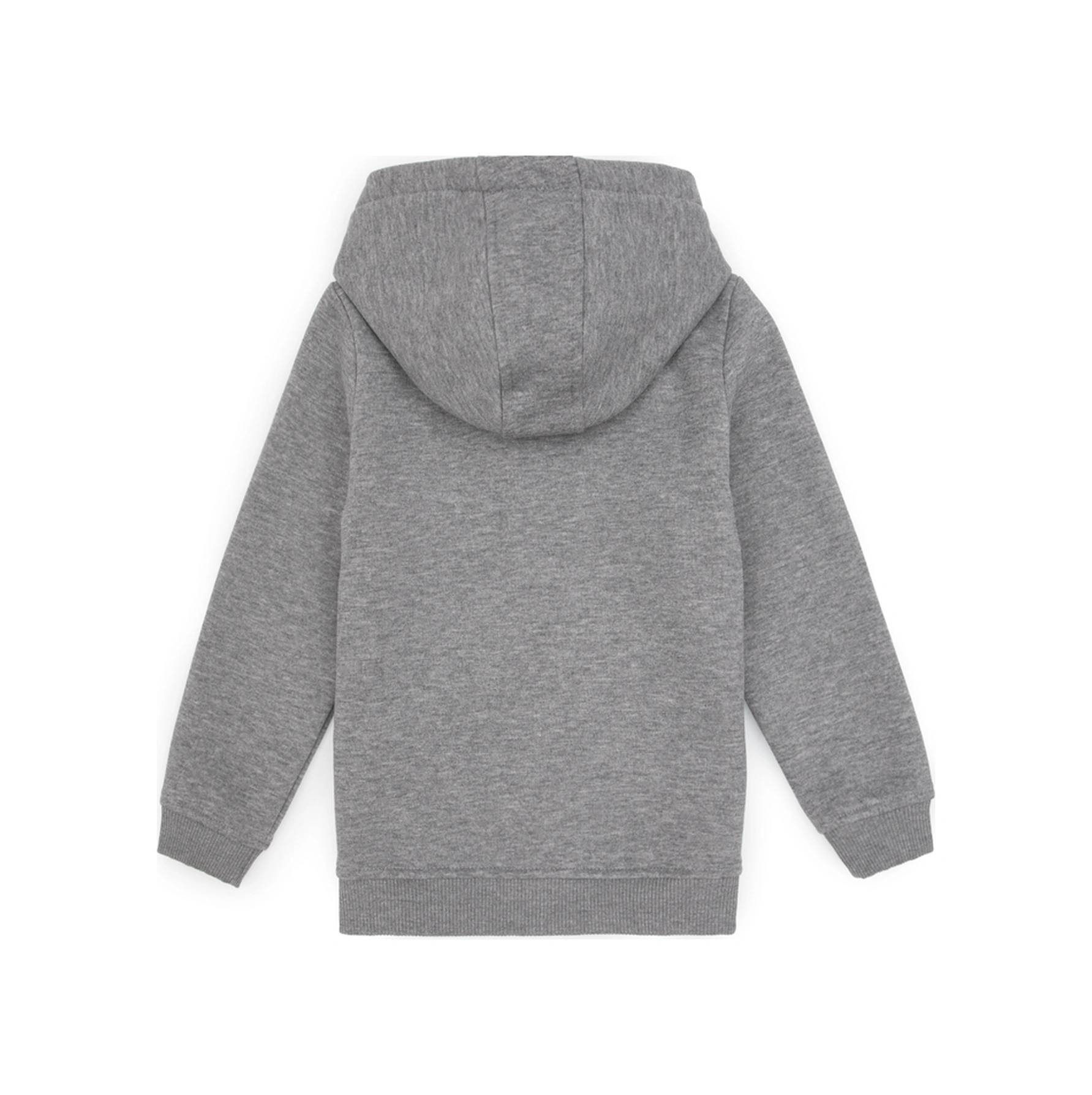 U.S. Polo Assn. Erkek Çocuk Gri Melanj Fermuarlı Kapüşonlu Örme Hırka 50313852-VR086