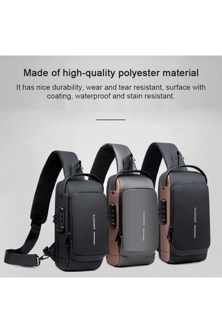 Createtech Xindoker Çok Amaçlı Su Geçirmez Hırsızlık Önleyici Çanta - Büyük Kapasiteli Çok Renkli