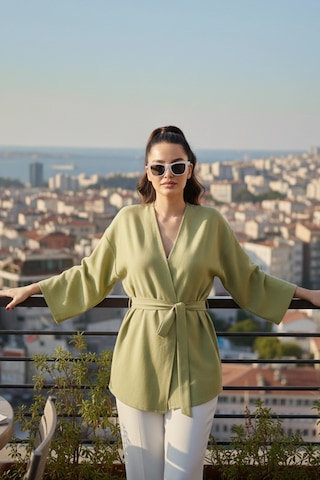 Kadın Kuşaklı Kimono 1177 Yeşil