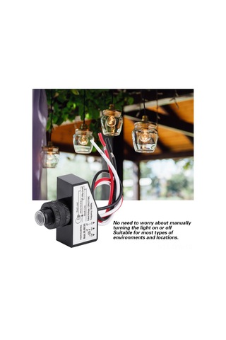 Tenfowee Enerji Tasarruflu 120-277vac 50/60hz Işık Kontrollü Anahtar, Led Ve Fosforlu Ampuller İçin Uygun, Ip65 Yağmur Dayanıklı Nk-bb/f265