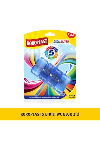 Koroplast 5 Etkili Wc Blok 3'lü 2 x 50 G