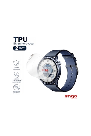 Xiaomi Watch S5 46mm Ekran Koruyucu Tpu Şeffaf Film 2 Adet