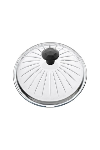 L K Laurel Kitchen Borcam Kapak Isıya Dayanıklı Tava Tencere Ve Sahan Uyumlu Tepelikli Şık Desenli 26 Cm Kapak Çok Renkli