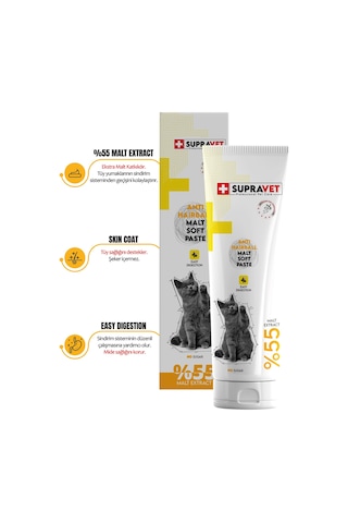 Supravet Anti-Hairball Malt Tüy Yumağı Engelleyici Kedi Macunu 100 G