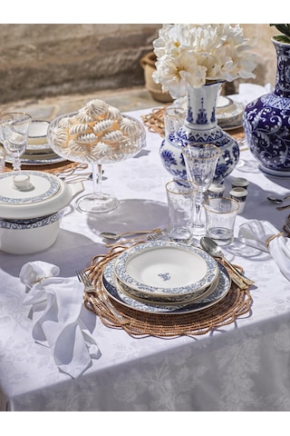 Schafer Tılsım Lace Yemek Takımı 60 Parça-lacivert