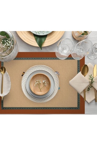 Figüratif At Kumaş Amerikan Servis 4'lü Set 35x50cm Keten Kumaş Ulusl.yıkama Ve Solmama Sertifikası Çok Renkli