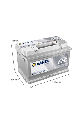 Varta D54 12v 65ah 650a Dynamıc Slı Efb Akü Ford-opel Uyumlu Üretim Tarihi:2026