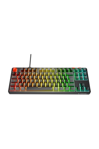Rampage Yoru Tkl Siyah/gri Rgb Red Swich Q Mekanik Oyuncu Klavyesi